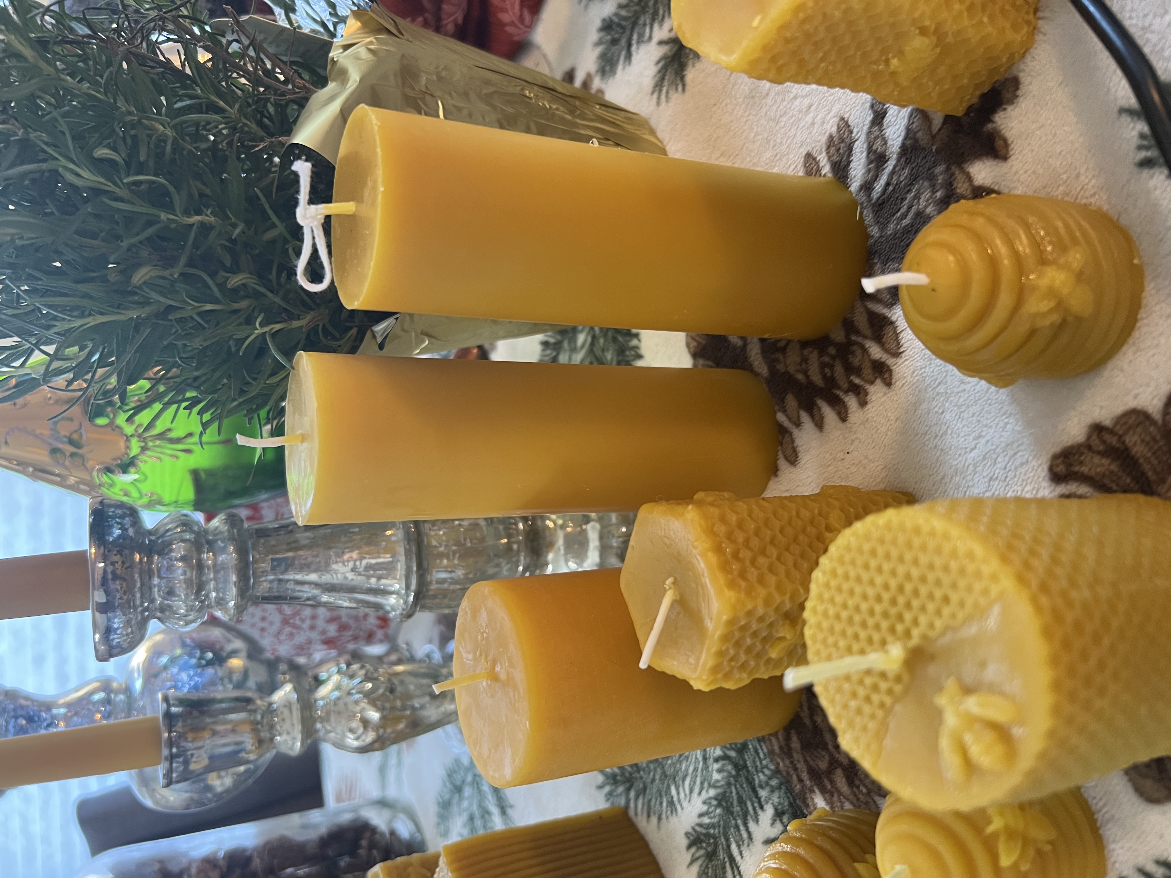 Sculptural Beeswax Candles