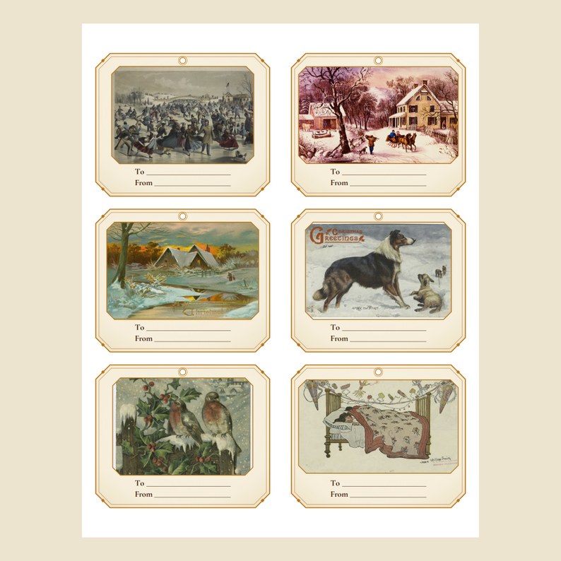 A Gilded Age Christmas — Gift Tags